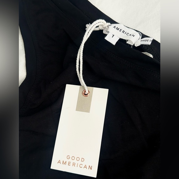 NWT Bundle - Good American - NWT Bodysuit and NWT Good Touch Ruched One Shoulder - Picture 5 of 7